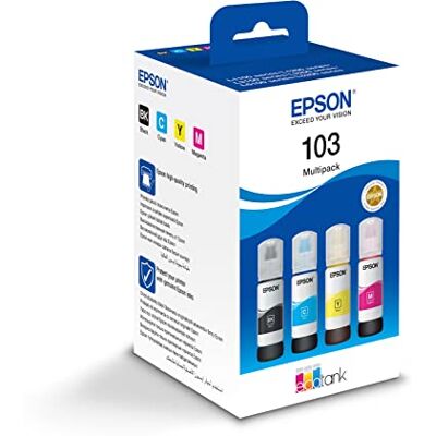 Epson C13T00S64A Lot de 4 Cartouches d'encre d'origine Noir, Cyan, Magenta, Jaune - Publicité Epson C13T00S64A Lot de 4 Cartouches d'encre d'origine Noir, Cyan, Magenta, Jaune - Publicité