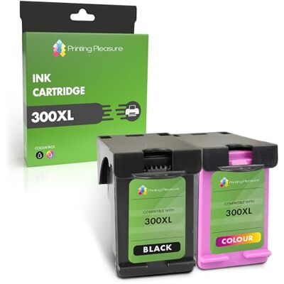 Printing Pleasure 2 XL Compatibles Cartouches d'encre Remplacement pour HP 300XL pour Deskjet D1660 D2545 D2560 D2660 D5560 F2420 F2480 F4280 F4580 Photosmart C4780 Noir/Couleur, Grande Capacité - Publicité Printing Pleasure 2 XL Compatibles Cartouches d'encre Remplacement pour HP 300XL pour Deskjet D1660 D2545 D2560 D2660 D5560 F2420 F2480 F4280 F4580 Photosmart C4780 Noir/Couleur, Grande Capacité - Publicité