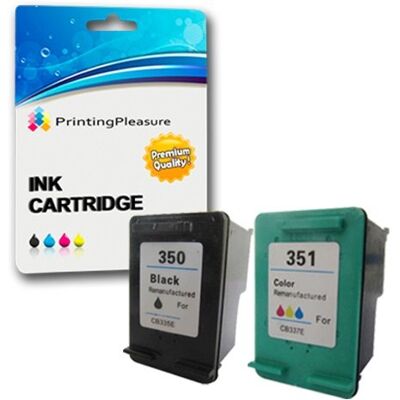 Printing Pleasure 2 XL Cartouches d'encre compatibles pour HP Photosmart C4280 C4380 C4480 C4485 C4580 C5280 D5360 Deskjet D4260 D4360 Remplacement pour HP 350XL (CB336EE) & HP 351XL (CB338EE) - Publicité Printing Pleasure 2 XL Cartouches d'encre compatibles pour HP Photosmart C4280 C4380 C4480 C4485 C4580 C5280 D5360 Deskjet D4260 D4360 Remplacement pour HP 350XL (CB336EE) & HP 351XL (CB338EE) - Publicité