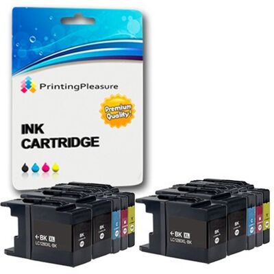 Printing Pleasure 10 Compatibles LC1280XL Cartouches d'encre pour Brother MFC-J5910DW MFC-J6510DW MFC-J6710D MFC-J6710DW MFC-J6910DW Noir/Cyan/Magenta/Jaune, Grande Capacité - Publicité Printing Pleasure 10 Compatibles LC1280XL Cartouches d'encre pour Brother MFC-J5910DW MFC-J6510DW MFC-J6710D MFC-J6710DW MFC-J6910DW Noir/Cyan/Magenta/Jaune, Grande Capacité - Publicité