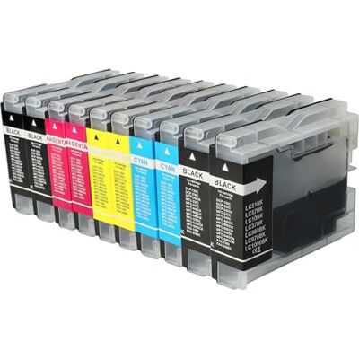 vhbw 10x Cartouches Remplacement pour Brother LC-970M - Publicité vhbw 10x Cartouches Remplacement pour Brother LC-970M - Publicité