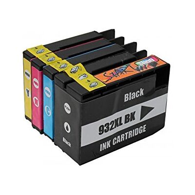 START 4 Cartouches d'encre Compatible avec HP 932XL / 933XL Black. Cyan. Magenta. Yellow - Publicité START 4 Cartouches d'encre Compatible avec HP 932XL / 933XL Black. Cyan. Magenta. Yellow - Publicité