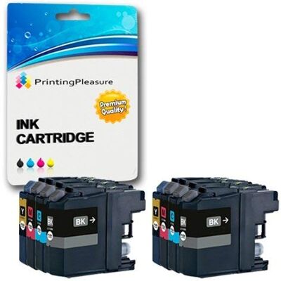 Printing Pleasure 8 Cartouches d'encre compatibles pour Brother DCP-J562DW, MFC-J480DW, MFC-J680DW, MFC-J880DW LC-221 - Publicité Printing Pleasure 8 Cartouches d'encre compatibles pour Brother DCP-J562DW, MFC-J480DW, MFC-J680DW, MFC-J880DW LC-221 - Publicité