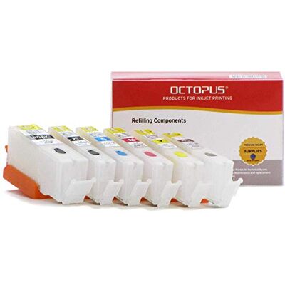Octopus Cartouches d'imprimante rechargeables compatibles pour Canon PGI-550, CLI-551 incl. gris avec puces à réinitialisation automatique (pas d'OEM) pour Canon Pixma MG 7150, IP 8750, MG 6350, IP 8700, MG 7100, MG 6300 - Publicité Octopus Cartouches d'imprimante rechargeables compatibles pour Canon PGI-550, CLI-551 incl. gris avec puces à réinitialisation automatique (pas d'OEM) pour Canon Pixma MG 7150, IP 8750, MG 6350, IP 8700, MG 7100, MG 6300 - Publicité
