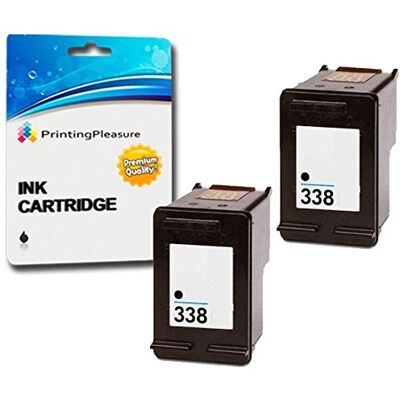 Printing Pleasure 2 Compatibles Cartouches d'encre Remplacement pour HP 338 pour DeskJet 460 460c 460cb 6620 6840 9800 9860 Photosmart 2575 Pro B8330 Officejet 100 Mobile 6210 Noir, Grande Capacité - Publicité Printing Pleasure 2 Compatibles Cartouches d'encre Remplacement pour HP 338 pour DeskJet 460 460c 460cb 6620 6840 9800 9860 Photosmart 2575 Pro B8330 Officejet 100 Mobile 6210 Noir, Grande Capacité - Publicité