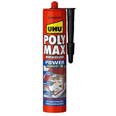 UHU Polymax Power Cartouche noire 425 g - Publicité UHU Polymax Power Cartouche noire 425 g - Publicité