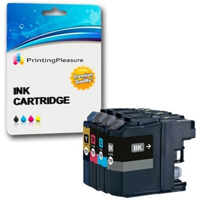 Printing Pleasure 4 Compatibles LC-127XL LC-125XL Cartouches d'encre pour Brother DCP-J152W DCP-J4110DW MFC-J470DW MFC-J650DW MFC-J870DW MFC-J4410DW J4510DW J6520DW J6920DW Noir/Cyan/Magenta/Jaune, Grande Capacité - Publicité Printing Pleasure 4 Compatibles LC-127XL LC-125XL Cartouches d'encre pour Brother DCP-J152W DCP-J4110DW MFC-J470DW MFC-J650DW MFC-J870DW MFC-J4410DW J4510DW J6520DW J6920DW Noir/Cyan/Magenta/Jaune, Grande Capacité - Publicité