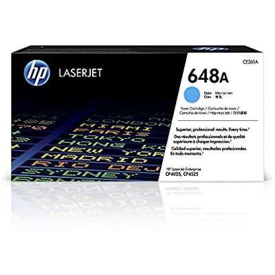 HP 648A Toner LaserJet Cyan Authentique (CE261A) - Publicité HP 648A Toner LaserJet Cyan Authentique (CE261A) - Publicité