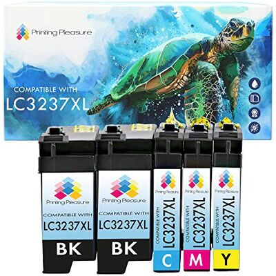 Printing Pleasure 5 Compatibles LC3237XL Cartouches d'encre pour Brother MFC-J5949DW MFC-J6945DW MFC-J6947DW HL-J6000DW HL-J6100DW Noir/Cyan/Magenta/Jaune, Grande Capacité - Publicité Printing Pleasure 5 Compatibles LC3237XL Cartouches d'encre pour Brother MFC-J5949DW MFC-J6945DW MFC-J6947DW HL-J6000DW HL-J6100DW Noir/Cyan/Magenta/Jaune, Grande Capacité - Publicité