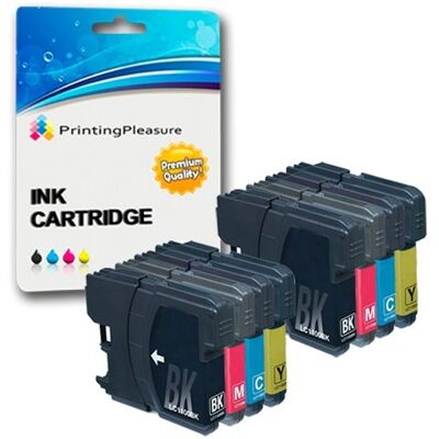 Printing Pleasure 8 Compatibles LC1100 LC980 Cartouches d'encre pour Brother DCP-145C 165C 195C 197C 385C 585CW 6690CW MFC-250C 290C 490CW 5890CN 5895CW 6490CW 990CW J615W Noir/Cyan/Magenta/Jaune, Grande Capacité - Publicité Printing Pleasure 8 Compatibles LC1100 LC980 Cartouches d'encre pour Brother DCP-145C 165C 195C 197C 385C 585CW 6690CW MFC-250C 290C 490CW 5890CN 5895CW 6490CW 990CW J615W Noir/Cyan/Magenta/Jaune, Grande Capacité - Publicité