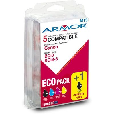 ARMOR B10060R1 Multipack de Cartouche compatible pour Imprimante Jet d'encre Canon i560-i860-i865/ iP3000/4000/5000 Noir/couleur - Publicité ARMOR B10060R1 Multipack de Cartouche compatible pour Imprimante Jet d'encre Canon i560-i860-i865/ iP3000/4000/5000 Noir/couleur - Publicité