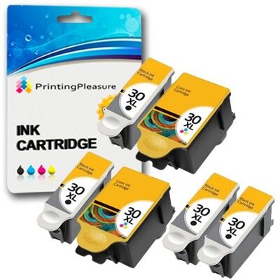 Printing Pleasure 6 XL Compatibles Kodak 30XL Cartouches d'encre pour Kodak ESP C100, C110, C115, C300, C310, C315, C330, C360, 1.2, 3.2, 3.2S, Office 2100, 2150, 2170 AIO, Hero 2.2, 3.1, 4.2, 5.1 30B, 30CL - Publicité Printing Pleasure 6 XL Compatibles Kodak 30XL Cartouches d'encre pour Kodak ESP C100, C110, C115, C300, C310, C315, C330, C360, 1.2, 3.2, 3.2S, Office 2100, 2150, 2170 AIO, Hero 2.2, 3.1, 4.2, 5.1 30B, 30CL - Publicité
