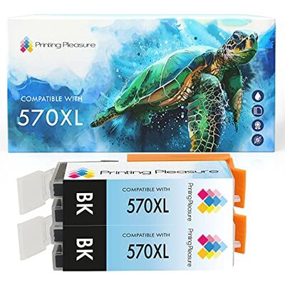 Printing Pleasure 2 XL Compatibles PGI-570PGBK XL Cartouches d'encre pour Canon Pixma MG5750 MG5751 MG5752 MG5753 MG6850 MG6851 MG6852 MG6853 MG7750 TS5050 TS5051 TS5053 TS6050 TS6051 TS6052 Noir, Grande Capacité - Publicité Printing Pleasure 2 XL Compatibles PGI-570PGBK XL Cartouches d'encre pour Canon Pixma MG5750 MG5751 MG5752 MG5753 MG6850 MG6851 MG6852 MG6853 MG7750 TS5050 TS5051 TS5053 TS6050 TS6051 TS6052 Noir, Grande Capacité - Publicité