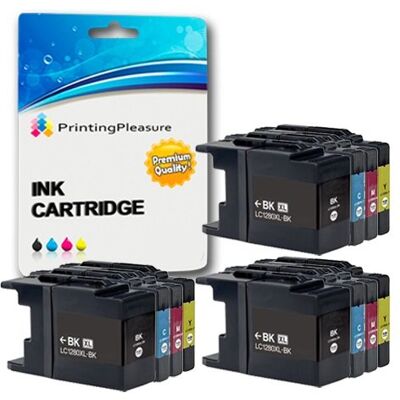 Printing Pleasure 12 Compatibles LC1280XL Cartouches d'encre pour Brother MFC-J5910DW MFC-J6510DW MFC-J6710D MFC-J6710DW MFC-J6910DW Noir/Cyan/Magenta/Jaune, Grande Capacité - Publicité Printing Pleasure 12 Compatibles LC1280XL Cartouches d'encre pour Brother MFC-J5910DW MFC-J6510DW MFC-J6710D MFC-J6710DW MFC-J6910DW Noir/Cyan/Magenta/Jaune, Grande Capacité - Publicité