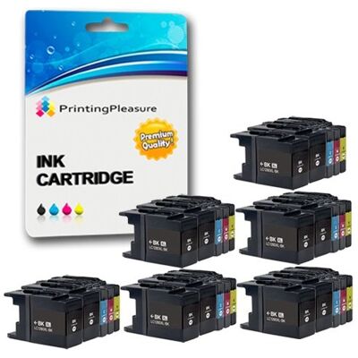 Printing Pleasure 30 Compatibles LC1280XL Cartouches d'encre pour Brother MFC-J5910DW MFC-J6510DW MFC-J6710D MFC-J6710DW MFC-J6910DW Noir/Cyan/Magenta/Jaune, Grande Capacité - Publicité Printing Pleasure 30 Compatibles LC1280XL Cartouches d'encre pour Brother MFC-J5910DW MFC-J6510DW MFC-J6710D MFC-J6710DW MFC-J6910DW Noir/Cyan/Magenta/Jaune, Grande Capacité - Publicité