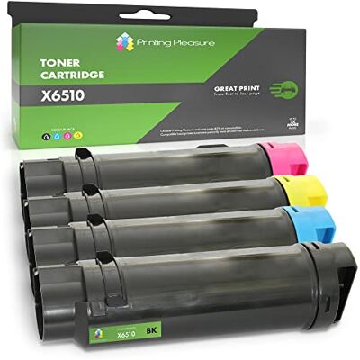 Printing Pleasure 4 Compatibles 106R034 Cartouches de Toner pour Xerox Phaser 6510, 6510dn, 6510n, WorkCentre 6515, 6515dn, 6515dni, 6515dnw Noir/Cyan/Magenta/Jaune, Grande Capacité (BK 5.500 & C/M/Y 2.400 Pages) - Publicité Printing Pleasure 4 Compatibles 106R034 Cartouches de Toner pour Xerox Phaser 6510, 6510dn, 6510n, WorkCentre 6515, 6515dn, 6515dni, 6515dnw Noir/Cyan/Magenta/Jaune, Grande Capacité (BK 5.500 & C/M/Y 2.400 Pages) - Publicité