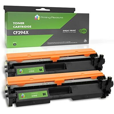Printing Pleasure 2 Compatibles CF294X 94X Cartouches de Toner pour HP LaserJet Pro M118dw MFP M148dw M148fdw M149fdw Noir, Grande Capacité (2.800 Pages) - Publicité Printing Pleasure 2 Compatibles CF294X 94X Cartouches de Toner pour HP LaserJet Pro M118dw MFP M148dw M148fdw M149fdw Noir, Grande Capacité (2.800 Pages) - Publicité