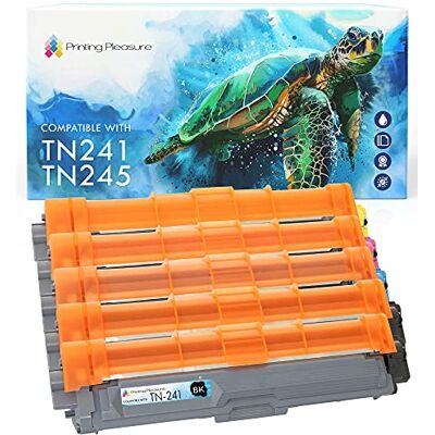Printing Pleasure 5 Compatibles TN-241 TN-245 Cartouches de Toner pour Brother DCP-9020CDW MFC-9140CDN MFC-9330CDW MFC-9340CDW HL-3140CW HL-3150CDW HL-3170CDW MFC-9130CW Noir/Cyan/Magenta/Jaune, Grande Capacité - Publicité Printing Pleasure 5 Compatibles TN-241 TN-245 Cartouches de Toner pour Brother DCP-9020CDW MFC-9140CDN MFC-9330CDW MFC-9340CDW HL-3140CW HL-3150CDW HL-3170CDW MFC-9130CW Noir/Cyan/Magenta/Jaune, Grande Capacité - Publicité