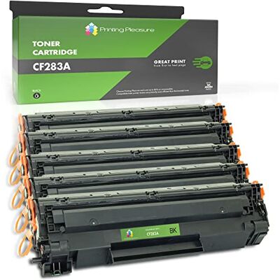 Printing Pleasure 5 Compatible CF283A 83A Cartouches de Toner pour HP LaserJet Pro MFP M125a M125nw M126a M127fn M127fw M128fn M128fw M225dn M225dw M201dw M201n M202dw M202n Noir, Grande Capacité - Publicité Printing Pleasure 5 Compatible CF283A 83A Cartouches de Toner pour HP LaserJet Pro MFP M125a M125nw M126a M127fn M127fw M128fn M128fw M225dn M225dw M201dw M201n M202dw M202n Noir, Grande Capacité - Publicité