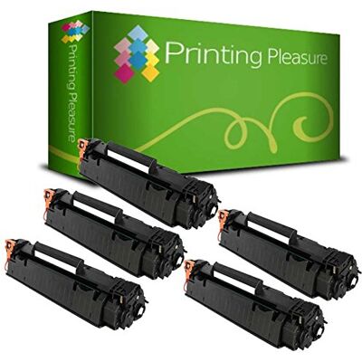Printing Pleasure 5 Compatible CE278A 78A Cartouches de Toner pour HP LaserJet Pro M1536 MFP M1536DNF P1560 P1566 P1600 P1606 P1606DN Noir, Grande Capacité - Publicité Printing Pleasure 5 Compatible CE278A 78A Cartouches de Toner pour HP LaserJet Pro M1536 MFP M1536DNF P1560 P1566 P1600 P1606 P1606DN Noir, Grande Capacité - Publicité