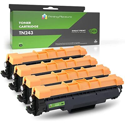 Printing Pleasure 4 Compatibles TN-243 TN-247 avec Puce Cartouches de Toner pour Brother DCP-L3510cdw, DCP-L3550cdw, HL-L3210cw, HL-L3230cdw, MFC-L3710cw, MFC-L3750cdw, MFC-L3770cdw Noir - Publicité Printing Pleasure 4 Compatibles TN-243 TN-247 avec Puce Cartouches de Toner pour Brother DCP-L3510cdw, DCP-L3550cdw, HL-L3210cw, HL-L3230cdw, MFC-L3710cw, MFC-L3750cdw, MFC-L3770cdw Noir - Publicité