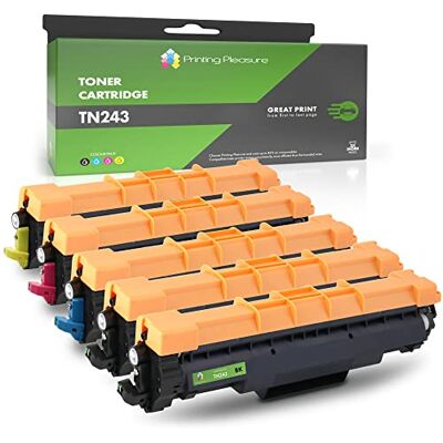 Printing Pleasure 5 Compatibles TN-243 TN-247 avec Puce Cartouches de Toner pour Brother DCP-L3510cdw, DCP-L3550cdw, HL-L3210cw, HL-L3230cdw, MFC-L3710cw, MFC-L3750cdw, MFC-L3770cdw Noir/Cyan/Magenta/Jaune - Publicité Printing Pleasure 5 Compatibles TN-243 TN-247 avec Puce Cartouches de Toner pour Brother DCP-L3510cdw, DCP-L3550cdw, HL-L3210cw, HL-L3230cdw, MFC-L3710cw, MFC-L3750cdw, MFC-L3770cdw Noir/Cyan/Magenta/Jaune - Publicité