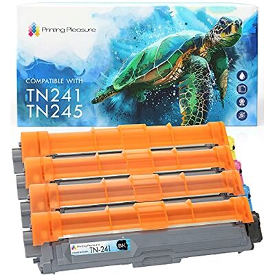 Printing Pleasure 4 Compatibles TN-241 TN-245 Cartouches de Toner pour Brother DCP-9020CDW MFC-9140CDN MFC-9330CDW MFC-9340CDW HL-3140CW HL-3150CDW HL-3170CDW MFC-9130CW Noir/Cyan/Magenta/Jaune, Grande Capacité - Publicité Printing Pleasure 4 Compatibles TN-241 TN-245 Cartouches de Toner pour Brother DCP-9020CDW MFC-9140CDN MFC-9330CDW MFC-9340CDW HL-3140CW HL-3150CDW HL-3170CDW MFC-9130CW Noir/Cyan/Magenta/Jaune, Grande Capacité - Publicité