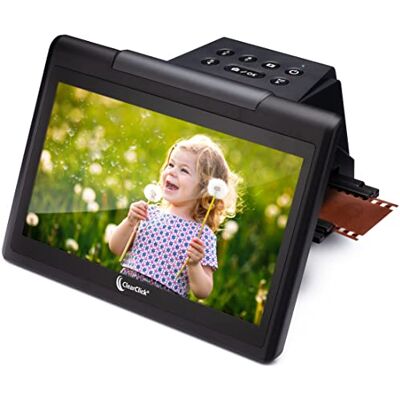 ClearClick Virtuoso 3.0 (troisième génération) Scanner de film et de diapositives 22 MP (35 mm, 110, 126) avec grand écran LCD de 7" Convertit diapositives et négatifs en photos numériques - Publicité ClearClick Virtuoso 3.0 (troisième génération) Scanner de film et de diapositives 22 MP (35 mm, 110, 126) avec grand écran LCD de 7" Convertit diapositives et négatifs en photos numériques - Publicité