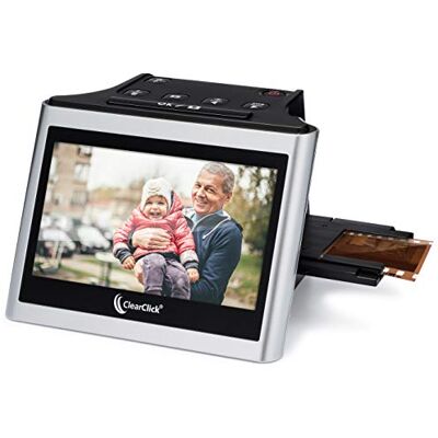 ClearClick Virtuoso 2.0 (deuxième génération) 22MP Film et Diasscanner avec écran LCD Extra Large de 5 Pouces – convertit 35 mm, 110, 126 Diapositives et négatifs en Photos numériques - Publicité ClearClick Virtuoso 2.0 (deuxième génération) 22MP Film et Diasscanner avec écran LCD Extra Large de 5 Pouces – convertit 35 mm, 110, 126 Diapositives et négatifs en Photos numériques - Publicité