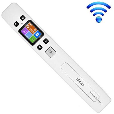 ECOiNVA iScan sans Fil WiFi Rechargeable Scanner Mini scanners de Documents Mobiles durables Portables 1050DPI JPG PDF avec écran LCD (White) - Publicité ECOiNVA iScan sans Fil WiFi Rechargeable Scanner Mini scanners de Documents Mobiles durables Portables 1050DPI JPG PDF avec écran LCD (White) - Publicité