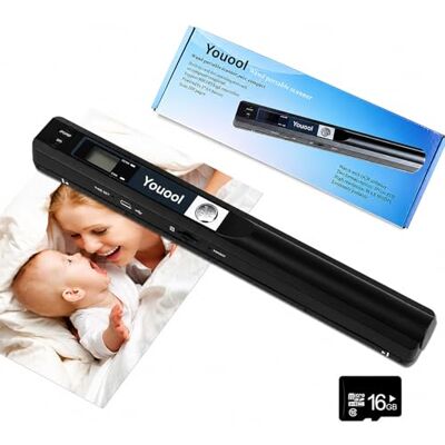 Youool Mini Scanner Portable A4 avec Carte 16GTF, De Main Scanner D'Images USB NuméRisation Couleur à 900 dpi A4 NuméRisation à Scanners De Documents Portable Au Format JPG/PDF - Publicité Youool Mini Scanner Portable A4 avec Carte 16GTF, De Main Scanner D'Images USB NuméRisation Couleur à 900 dpi A4 NuméRisation à Scanners De Documents Portable Au Format JPG/PDF - Publicité