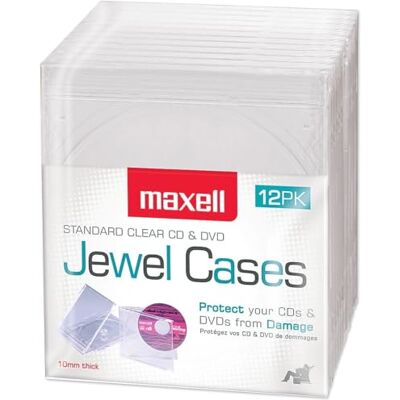 Maxell CD/DVD Jewel Cases Cd-360 Jewel Case Book Fold - - Publicité Maxell CD/DVD Jewel Cases Cd-360 Jewel Case Book Fold - - Publicité