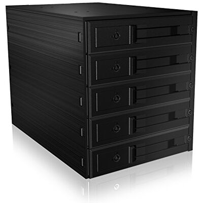 ICY BOX Châssis amovible Backplane pour disques durs, 5x 3,5 pouces dans 3x 5,25 pouces de baie, SATA III, Ventilateur, IB-565SSK - Publicité ICY BOX Châssis amovible Backplane pour disques durs, 5x 3,5 pouces dans 3x 5,25 pouces de baie, SATA III, Ventilateur, IB-565SSK - Publicité