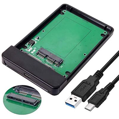 chenyang CY 1,8 Pouces Micro SATA 16 Broches 7 + 9 SSD vers boîtier de Disque Dur Externe vers USB3.1 USB-C - Publicité chenyang CY 1,8 Pouces Micro SATA 16 Broches 7 + 9 SSD vers boîtier de Disque Dur Externe vers USB3.1 USB-C - Publicité