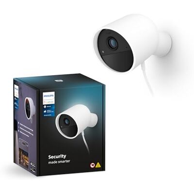 Philips Caméra Filaire sécurisée, résolution 1080p, Notifications, intégration Transparente, Alimentation Continue, intérieur et extérieur, Blanc. Historique vidéo Gratuit 24 Heures - Publicité Philips Caméra Filaire sécurisée, résolution 1080p, Notifications, intégration Transparente, Alimentation Continue, intérieur et extérieur, Blanc. Historique vidéo Gratuit 24 Heures - Publicité