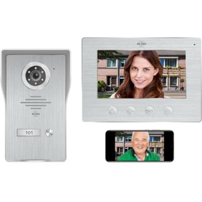 Elro DV4000IP Interphone Vidéo WiFi │ Caméra 1080P Full HD avec Vision Nocturne │ Câble à 4 Fils │ 16 Sonneries - Publicité Elro DV4000IP Interphone Vidéo WiFi │ Caméra 1080P Full HD avec Vision Nocturne │ Câble à 4 Fils │ 16 Sonneries - Publicité