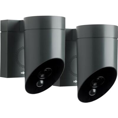 somfy 1875341 Pack de 2 Outdoor Camera 2 Grises, Caméras avec détection de Mouvement Intelligente, Sirène intégrée de 110 DB, Branchement Possible sur Un luminaire existant, Images Full HD 1080p - Publicité somfy 1875341 Pack de 2 Outdoor Camera 2 Grises, Caméras avec détection de Mouvement Intelligente, Sirène intégrée de 110 DB, Branchement Possible sur Un luminaire existant, Images Full HD 1080p - Publicité