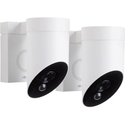 somfy 1875340 – Pack de 2 Outdoor Camera 2 Blanches, Caméras avec détection de Mouvement Intelligente, Sirène intégrée de 110 DB, Branchement Possible sur Un luminaire existant, Images Full HD 1080p - Publicité somfy 1875340 – Pack de 2 Outdoor Camera 2 Blanches, Caméras avec détection de Mouvement Intelligente, Sirène intégrée de 110 DB, Branchement Possible sur Un luminaire existant, Images Full HD 1080p - Publicité