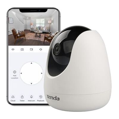 Tenda Caméra WiFi Intérieure 1080P – Surveillance 360° Pan/Tilt, Audio Bidirectionnel, Détection Humaine et Mouvement, Suivi Auto, Vision Nocturne, Alexa, CP3 V2.2 - Publicité Tenda Caméra WiFi Intérieure 1080P – Surveillance 360° Pan/Tilt, Audio Bidirectionnel, Détection Humaine et Mouvement, Suivi Auto, Vision Nocturne, Alexa, CP3 V2.2 - Publicité