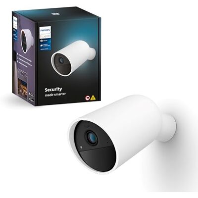 Philips Secure, Caméra HD 1080P sans Fil, Utilisation intérieure ou extérieure, contrôle avec Une Seule Application, Blanc - Publicité Philips Secure, Caméra HD 1080P sans Fil, Utilisation intérieure ou extérieure, contrôle avec Une Seule Application, Blanc - Publicité