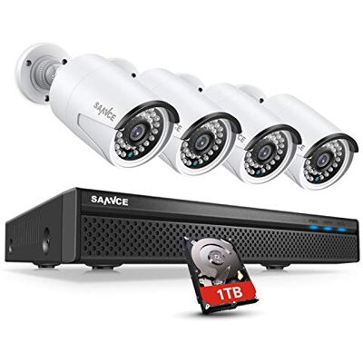 SANNCE 8CH PoE Kit Caméra de Surveillance Extérieure, 4K 8CH NVR Enregistreur avec 1To et 4X 3MP IP PoE Caméra de Vidéosurveillance, Détection de Personne/Mouvement, Vision Nocturne 30m avec Audio - Publicité SANNCE 8CH PoE Kit Caméra de Surveillance Extérieure, 4K 8CH NVR Enregistreur avec 1To et 4X 3MP IP PoE Caméra de Vidéosurveillance, Détection de Personne/Mouvement, Vision Nocturne 30m avec Audio - Publicité