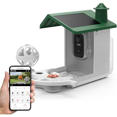 Avidsen Mangeoire à Oiseaux Intelligente et Connectée, Caméra WiFi Full HD 1080p, Alimentation Solaire, Réservoir 2 litres, Vision Nocturne, Audio Bidirectionnel, IP65 Étanche, Vert - Publicité Avidsen Mangeoire à Oiseaux Intelligente et Connectée, Caméra WiFi Full HD 1080p, Alimentation Solaire, Réservoir 2 litres, Vision Nocturne, Audio Bidirectionnel, IP65 Étanche, Vert - Publicité