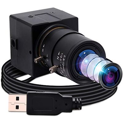 ELP Webcam 4K 30 fps Ultra HD IMX415 USB Zoom avec objectif grand angle de 2.8-12 mm, Plug & Play, caméra de vidéoconférence 2160p pour Windows/Linux/Raspberry Pi USB4K03-SFV (2.8-12) - Publicité ELP Webcam 4K 30 fps Ultra HD IMX415 USB Zoom avec objectif grand angle de 2.8-12 mm, Plug & Play, caméra de vidéoconférence 2160p pour Windows/Linux/Raspberry Pi USB4K03-SFV (2.8-12) - Publicité