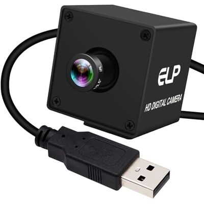 ELP Caméra USB 12MP 1080p à 120 ips webcam 4K haute vitesse pour la sécurité industrielle objectif M12 à champ de vision étroit de 16 mm, idéal pour les prises de vue en faible luminosité (PC golf swing) - Publicité ELP Caméra USB 12MP 1080p à 120 ips webcam 4K haute vitesse pour la sécurité industrielle objectif M12 à champ de vision étroit de 16 mm, idéal pour les prises de vue en faible luminosité (PC golf swing) - Publicité