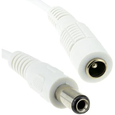 kenable - connecteur d'alimentation DC 5,5 x 2,1 mm vers prise câble d'extension CCTV - 5 m - BLANC - Câble - Publicité kenable - connecteur d'alimentation DC 5,5 x 2,1 mm vers prise câble d'extension CCTV - 5 m - BLANC - Câble - Publicité