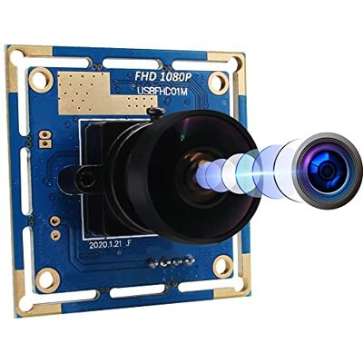 ELP Webcam grand angle 170 degrés Fisheye Objectif Caméra USB Full HD 1080P 30fps Web Camera pour Linux/Windows/Android - Publicité ELP Webcam grand angle 170 degrés Fisheye Objectif Caméra USB Full HD 1080P 30fps Web Camera pour Linux/Windows/Android - Publicité