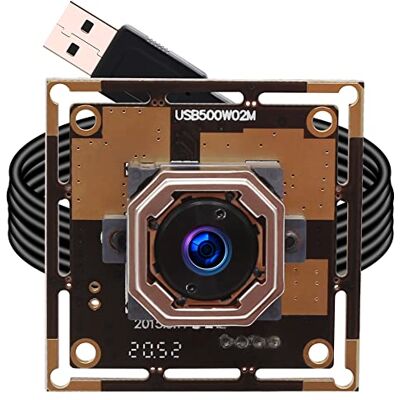 ELP Caméra USB 5 Mp Autofocus pour ordinateur et Raspberry Pi OV5640 USB 2.0 Lightburn Laser Graveur Module de caméra Smart Embedded Video Webcam Board, câble de 1 m pour PC, ordinateur portable - Publicité ELP Caméra USB 5 Mp Autofocus pour ordinateur et Raspberry Pi OV5640 USB 2.0 Lightburn Laser Graveur Module de caméra Smart Embedded Video Webcam Board, câble de 1 m pour PC, ordinateur portable - Publicité