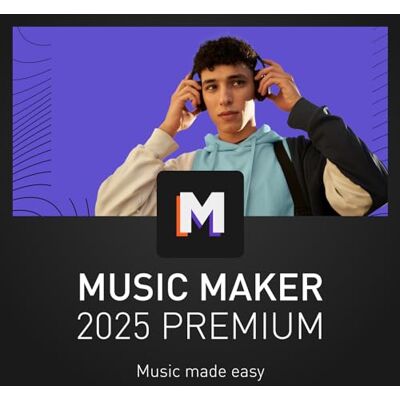 MAGIX Music Maker 2025 Premium MUSIC MADE EASY Logiciel audio Programme musical pour Windows 10/11 1 licence complète PC pour 2 appareils dans une boîte d'expédition pratique - Publicité MAGIX Music Maker 2025 Premium MUSIC MADE EASY Logiciel audio Programme musical pour Windows 10/11 1 licence complète PC pour 2 appareils dans une boîte d'expédition pratique - Publicité