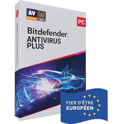 Bitdefender Antivirus Plus 2019 - 1 An - 1 PC - Publicité Bitdefender Antivirus Plus 2019 - 1 An - 1 PC - Publicité