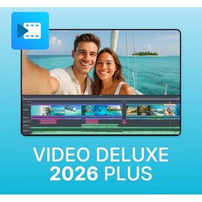 MAGIX Video deluxe 2026 Plus: Le montage vidéo pour tous Programme d'édition vidéo Éditeur vidéo pour Windows 10/11 PC 1 licence de téléchargement sur PC pour 2 appareils - Publicité MAGIX Video deluxe 2026 Plus: Le montage vidéo pour tous Programme d'édition vidéo Éditeur vidéo pour Windows 10/11 PC 1 licence de téléchargement sur PC pour 2 appareils - Publicité
